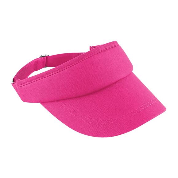 Beechfield Unisex Sports Visor / Headwear / Fuchsia - Picture 1 of 4